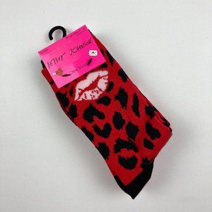 Betsey Johnson 3 Pair Crew Socks Women's Shoe Size 5-10